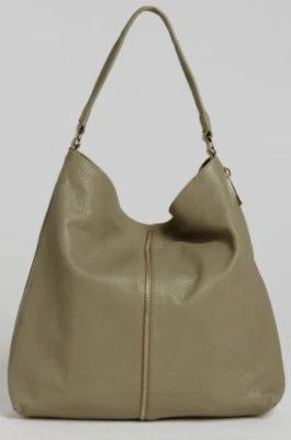 Bolso de Hombro Kelsi Dagger McKenzie Sage Hobo Cuero Guijarro Verde NUEVO* Foto 1 de 4