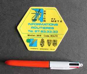 Aufkleber / Sticker - CRICR von METZ - Verkehrsinformation - Bild 1 von 2