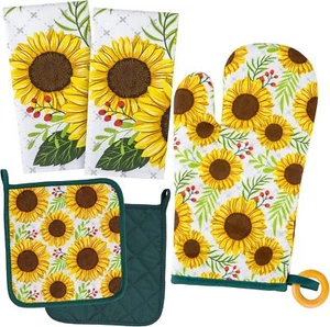 Sunflower Kitchen Towels Set of 5 - Picture 1 of 8