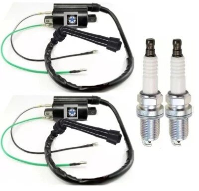 JUEGO DE 2 TAPONES BUJÍA BOBINA ENCENDIDO YAMAHA XV250 VIRAGO 89-01 FORSETI Foto 1 de 2