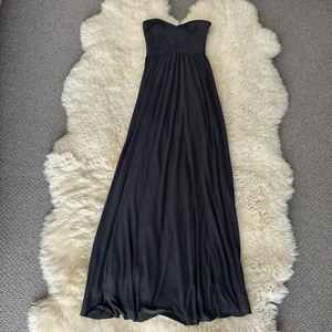 Kimchi Blue Navy Blue / Slate Strapless Maxi Dress Women Size XS Sculpted Bodice - Picture 1 of 9