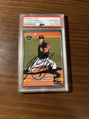 2014 Marauders Tyler Glasnow Autographed Signed Card Los Angeles Dodgers - Image 1 of 2