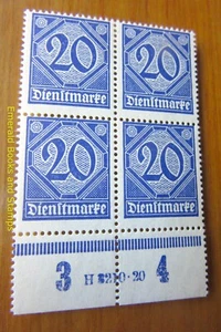 EBS Germany 1920 - Official - Dienstmarke - Michel 26 - HAN H 3210.20 - Picture 1 of 1