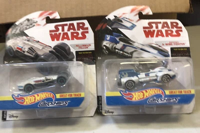 @ Hot Wheels Carships, Star Wars Mil Falcon y A-Wing Fighter Nuevo Foto 1 de 4