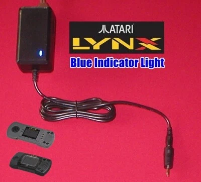 9V AC Adapter Power Supply Cord W/LED Light for Atari Lynx I & II System NEW - Image 1 of 3