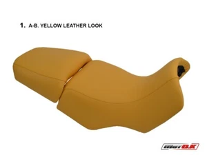 BMW R 85011001150 GS 1994-2004 Motok Seat Cover Anti Slip Yellow Leather B5761 - Imagen 1 de 1