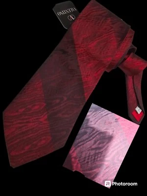 VALENTINO ROMA EXQUISITO ITALIANO CLÁSICO TEJIDO SEDA, NUEVO CON ETIQUETAS $135 Foto 1 de 4