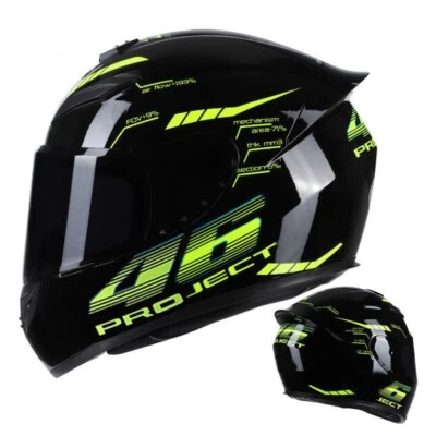 Casco Moto Valentino Rossi 46 Integrale Nero Grafica MotoGp 2025 Certificato DOT - Imagen 1 de 4