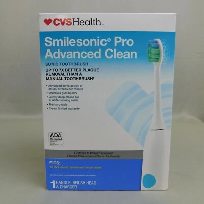 Cepillo de dientes sónico CVS Health Smilesonic Pro Advanced Clean #8957 Foto 1 de 4