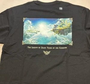 Camiseta The Legend Of Zelda Tear Of The Kingdom UNIQLO UT Gráfica Negra Grande EE. UU. - Imagen 1 de 6