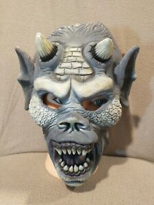 Beast Devil Mask Adult Scary Demon  Halloween Rubber Mask Vintage 