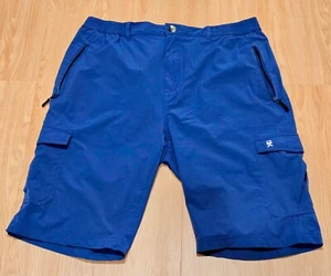 Little Donkey Andy Blue Shorts Mens XL Extra Large Cargo Zip Pockets Outdoor - Picture 1 of 4