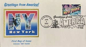 Colorano Silk 3592 Greeting from America - New York State Capitol Albany - Picture 1 of 1