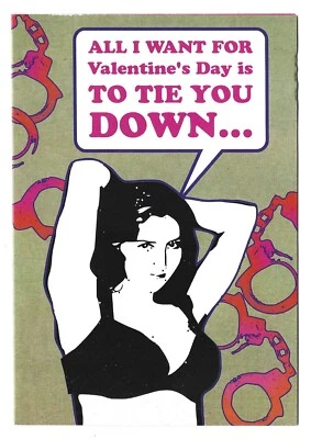 Valentine's Day Greeting Card Humorous Funny Happy Valentines Joke Humour Risqué - Image 1 of 3