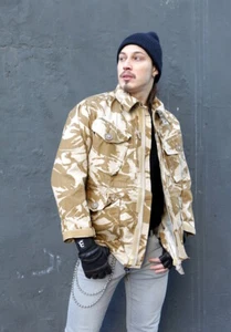 Vintage British army S95 desert camo jacket combat smock DPM camouflage ripstop - Picture 1 of 15