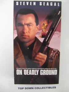 On Deadly Ground Steven Seagal, Michael Caine VHS Movie Like New - Imagen 1 de 2