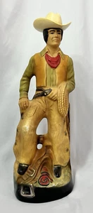 Vuoto 1981 Jim Beam American Cowboy Kentucky Bourbon Whisky Decanter Vintage - Foto 1 di 17