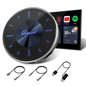 OTTOCAST P3 AI Box Inalámbrico Carplay Android Adaptador Automático HDMI Reproductor Multimedia - Imagen 1 de 10
