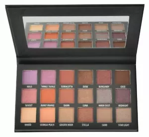 Paleta de sombras de ojos de día + noche KAB Cosmetics 18 tonos precio de venta sugerido por el fabricante $52 nuevo en caja - Imagen 1 de 1