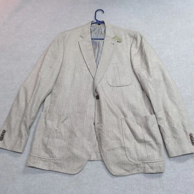 Abrigo deportivo Kroon para hombre 42L beige sin forro sin estructura 100 % seda Foto 1 de 4