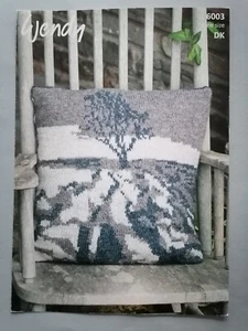 MALHAM LIMESTONE PAVEMENT CUSHION, 8ply - WENDY Knitting Pattern 6003 - Picture 1 of 3