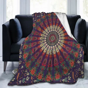 Oriental Ethnic Mandala Bedspread Sofa Throw Blanket Birthday Christmas Gift - Picture 1 of 17