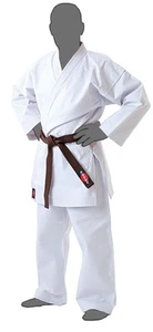 KANKU new Karate Taekwondo Gi Uniform pants or Jacket 7.5oz White - Picture 1 of 12