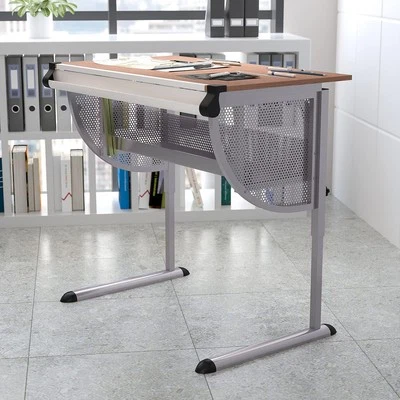 Berkley Adjustable Drawing and Drafting Table with Pewter - Image 1 of 4