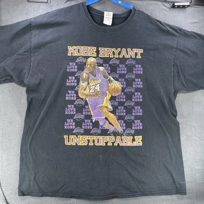 Kobe Bryant Unstoppable Shirt Size 2XL Double-Sided #24 Black  - Image 1 of 4