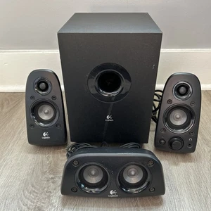 Sistema de altavoces para computadora de cine en casa con sonido envolvente Logitech Z506 subwoofer - Imagen 1 de 11