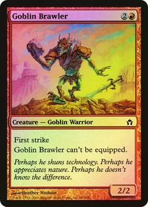 MTG FOIL Goblin Brawler  - Fifth Dawn #066 - Picture 1 of 1