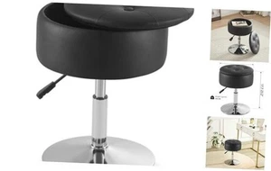 Vanity Chair for Makeup Room Vanity Stool for Makeup Room Round Velvet Ottoman - Picture 1 of 8