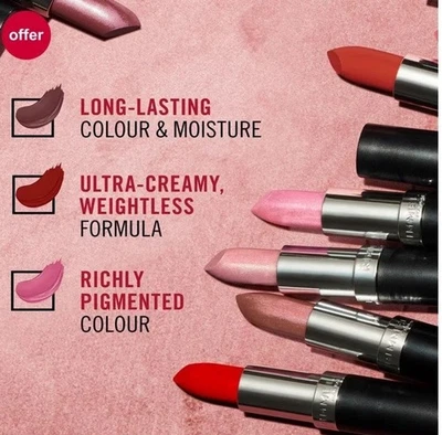 RIMMEL London Lasting Finish Lipstick, Smooth + Creamy, 4g *SHADE 55* - Image 1 of 4