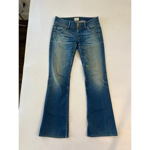 Pantalones de mezclilla Hudson azul tiro bajo bootcut pierna lavado medio para mujer talla 27 - Imagen 1 de 16