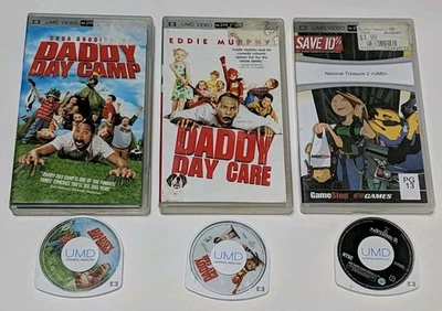Daddy Day Care, Day Camp, National Treasure Sony PSP UMD Movie Lot - Image 1 of 3