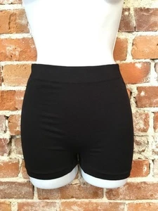 Rhonda Shear Black Seamless Lightweight Boyshort Panties L New - Picture 1 of 2