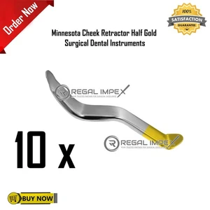 Menge Minnesota Wangenaufroller Halbgold Chirurgische Dentalinstrumente 5,5" Zoll - Bild 1 von 5