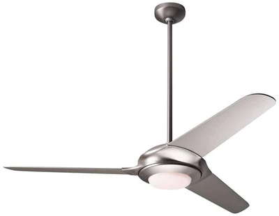 52" Modern Fan Flow Matte Nickel LED Ceiling Fan with Remote - Image 1 of 2