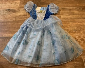 Disney Store Prinzessin Aschenputtel Kostüm blau Kleid Dress Kind Größe 5-6 selten - Bild 1 von 5
