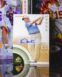 Autógrafos Ken Duke Spectrum 2014 Upper Deck SP juego usado golf #16/100 - Imagen 1 de 2