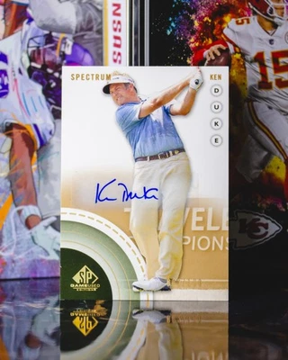 2014 Upper Deck SP Game Used Golf #16 Ken Duke Spectrum Autographs /100 - Image 1 of 2