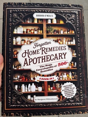 Forgotten Home Remedies Apothecary Hardcover – 4-in-1 500+ Natural Living - NEW