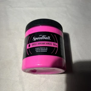 Speedball Acryl Siebdruckfarbe 8 Unzen fluoreszierend magenta ¡NEU! - Bild 1 von 3