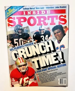 January 1991 Inside Sports Magazine Crunch Time NFL Playoffs Special. - Picture 1 of 2