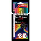 Pinselstift Pen 68 brush ARTY, 12er Kartonetui STABILO 568/12-21-20 (40063815669