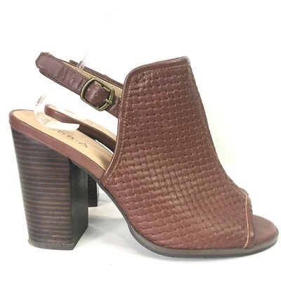 Kelsi Dagger Womens 9.5 Heels Brooklyn Booties Goya Open Toe Slingback - Image 1 of 4