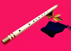 Key C Thai Flute White PVC Woodwind Musical Nice Sound Khlui Real Instruments - Picture 1 of 5