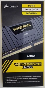 VENGEANCE® LPX 8GB (1 x 8GB) DDR4 DRAM 3600MHz C18 Memory Kit - Black - Picture 1 of 2