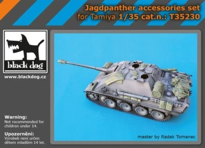 BLACK DOG SET RESINA JAGDPANTHER 1:35 T35230 - Immagine 1 di 4