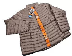 32 Grad Daunenjacke Damen XXL Metallic Taupe Neu mit Etikett Neu leicht verstaubar - Bild 1 von 12